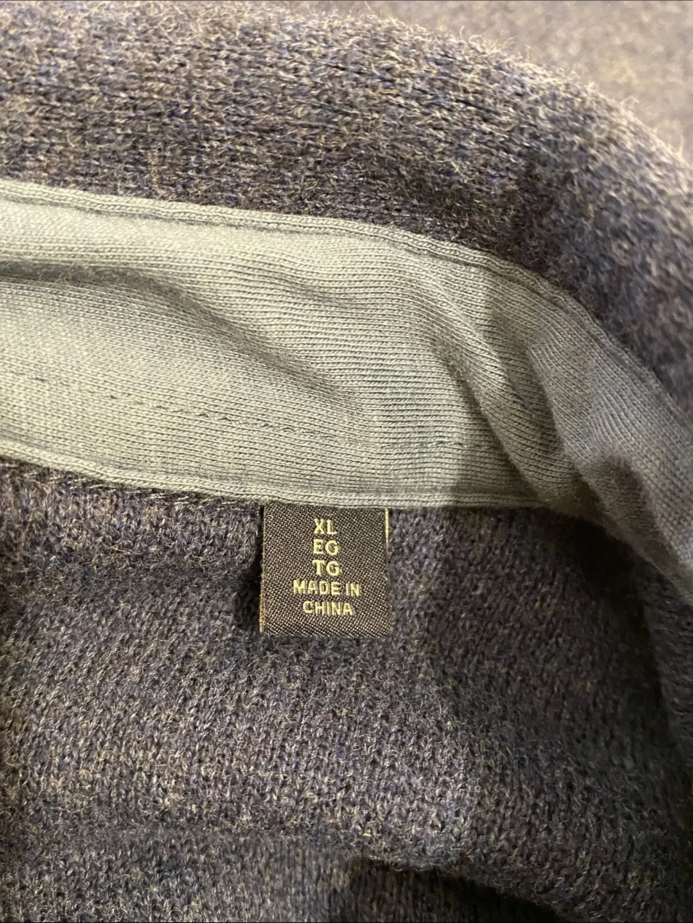 Faherty Inlet Navy Night Mélange Knit CPO Shirt Jacket $198. Size XL
